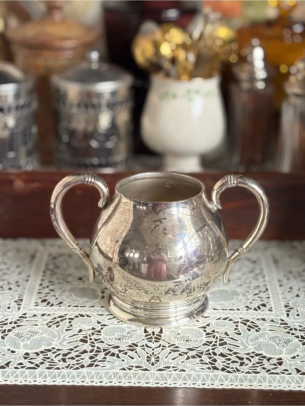 4 Piece International Silver Royal Danish International Sterling Silver Tea Set